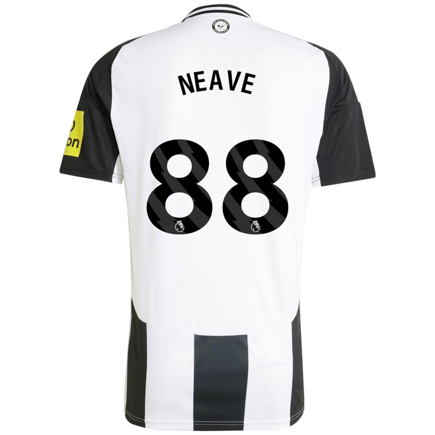 Homme Maillot Sean Neave #88 Blanc Noir Tenues Domicile 2024/25 T-Shirt Suisse