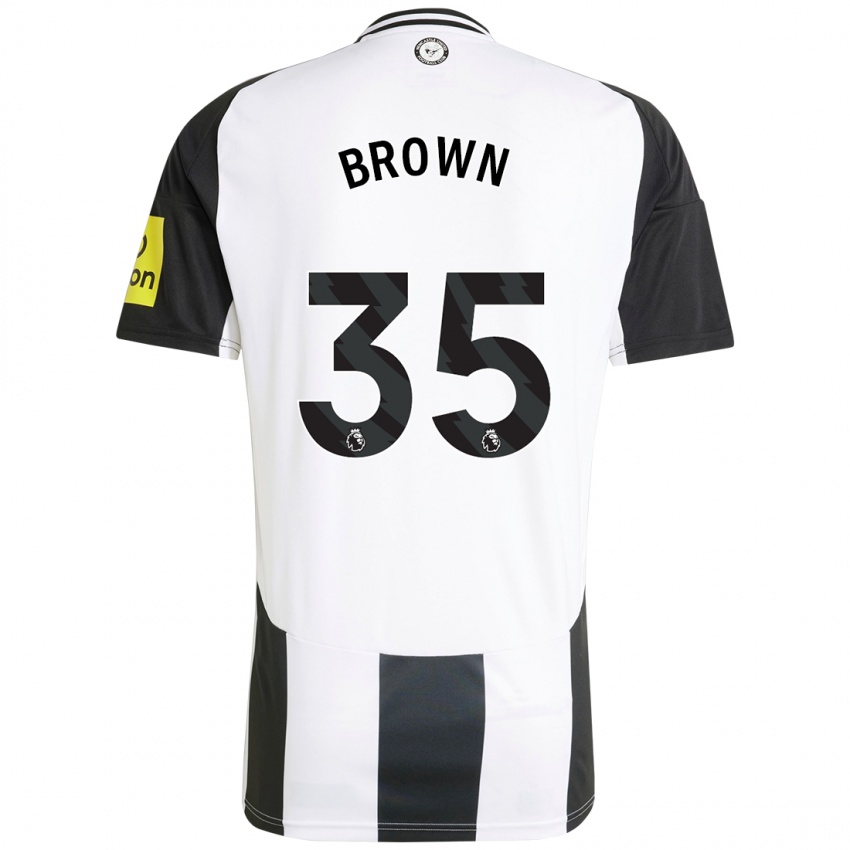 Homme Maillot Will Brown #35 Blanc Noir Tenues Domicile 2024/25 T-Shirt Suisse