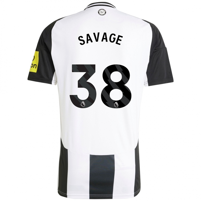 Homme Maillot Remi Savage #38 Blanc Noir Tenues Domicile 2024/25 T-Shirt Suisse