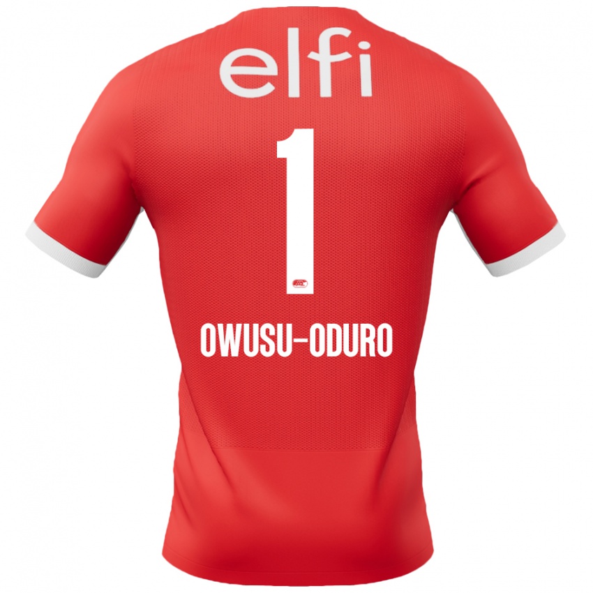 Herren Rome Jayden Owusu-Oduro #1 Rot Weiß Heimtrikot Trikot 2024/25 T-Shirt Schweiz