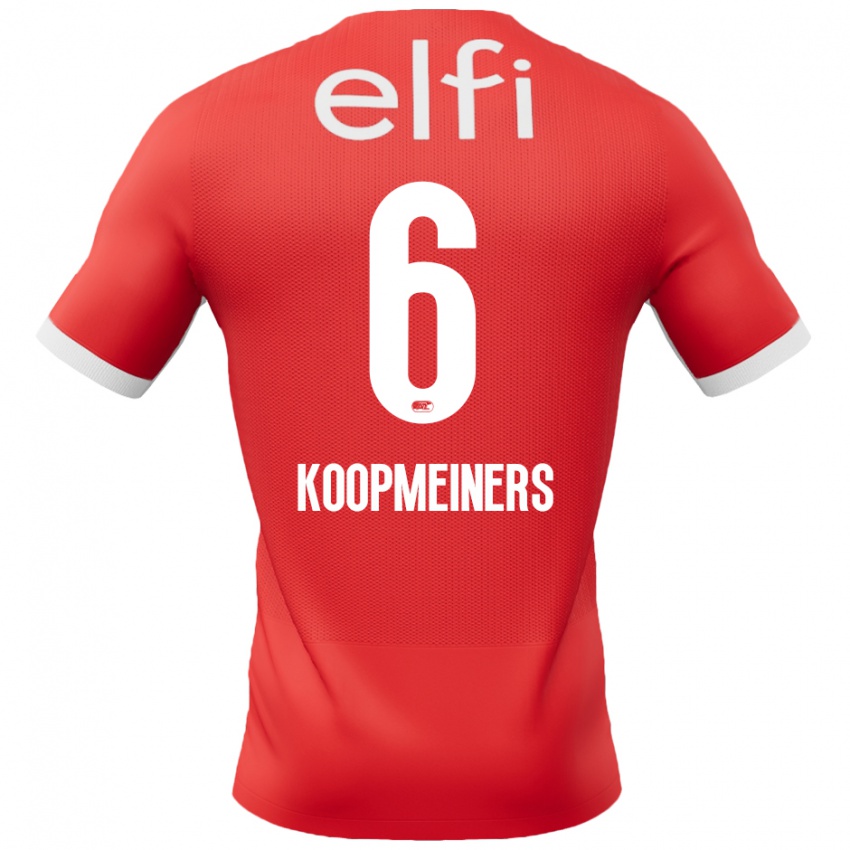 Herren Peer Koopmeiners #6 Rot Weiß Heimtrikot Trikot 2024/25 T-Shirt Schweiz