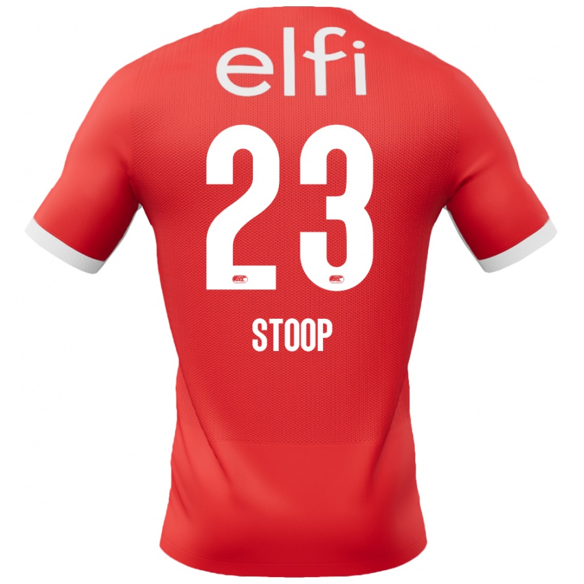 Herren Maudy Stoop #23 Rot Weiß Heimtrikot Trikot 2024/25 T-Shirt Schweiz