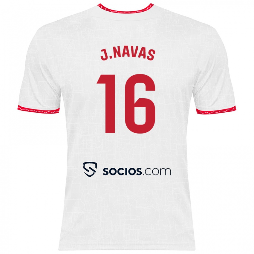 Herren Jesus Navas #16 Weiß Rot Heimtrikot Trikot 2024/25 T-Shirt Schweiz