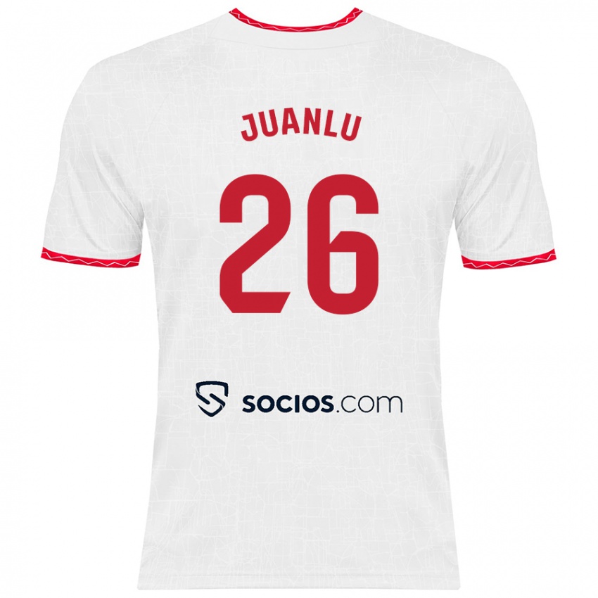 Herren Juanlu Sánchez #26 Weiß Rot Heimtrikot Trikot 2024/25 T-Shirt Schweiz