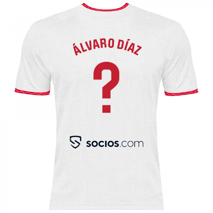 Herren Álvaro Díaz #0 Weiß Rot Heimtrikot Trikot 2024/25 T-Shirt Schweiz