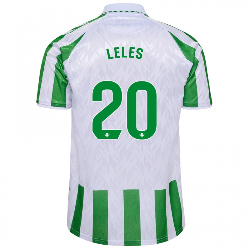 Herren María De Los Ángeles Carrión Egido #20 Grün Weiße Streifen Heimtrikot Trikot 2024/25 T-Shirt Schweiz