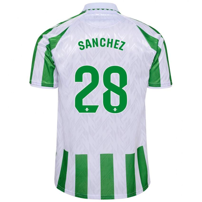 Herren Marina Sánchez #28 Grün Weiße Streifen Heimtrikot Trikot 2024/25 T-Shirt Schweiz