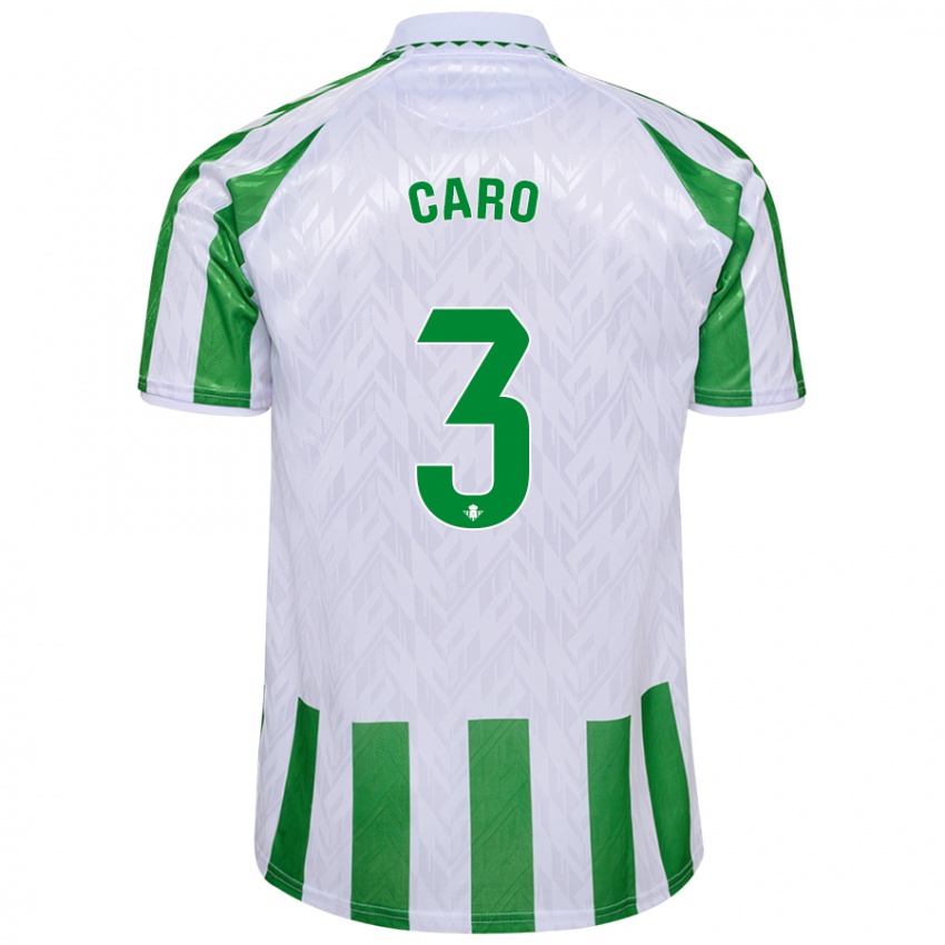 Herren Andrés Caro #3 Grün Weiße Streifen Heimtrikot Trikot 2024/25 T-Shirt Schweiz