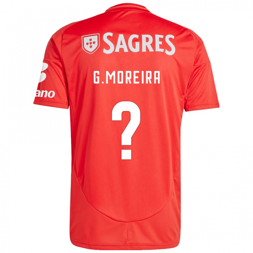 Homme Maillot Gonçalo Moreira #0 Rouge Blanc Tenues Domicile 2024/25 T-Shirt Suisse