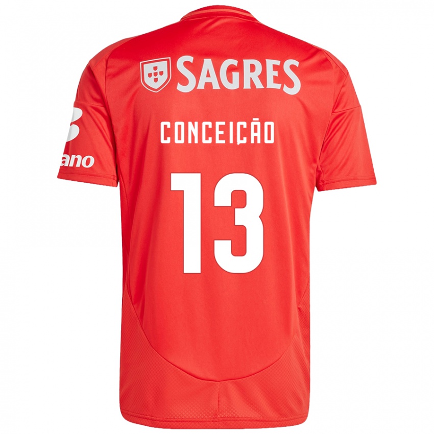 Homme Maillot João Conceição #13 Rouge Blanc Tenues Domicile 2024/25 T-Shirt Suisse