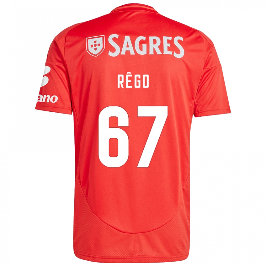 Homme Maillot Rodrigo Rêgo #67 Rouge Blanc Tenues Domicile 2024/25 T-Shirt Suisse