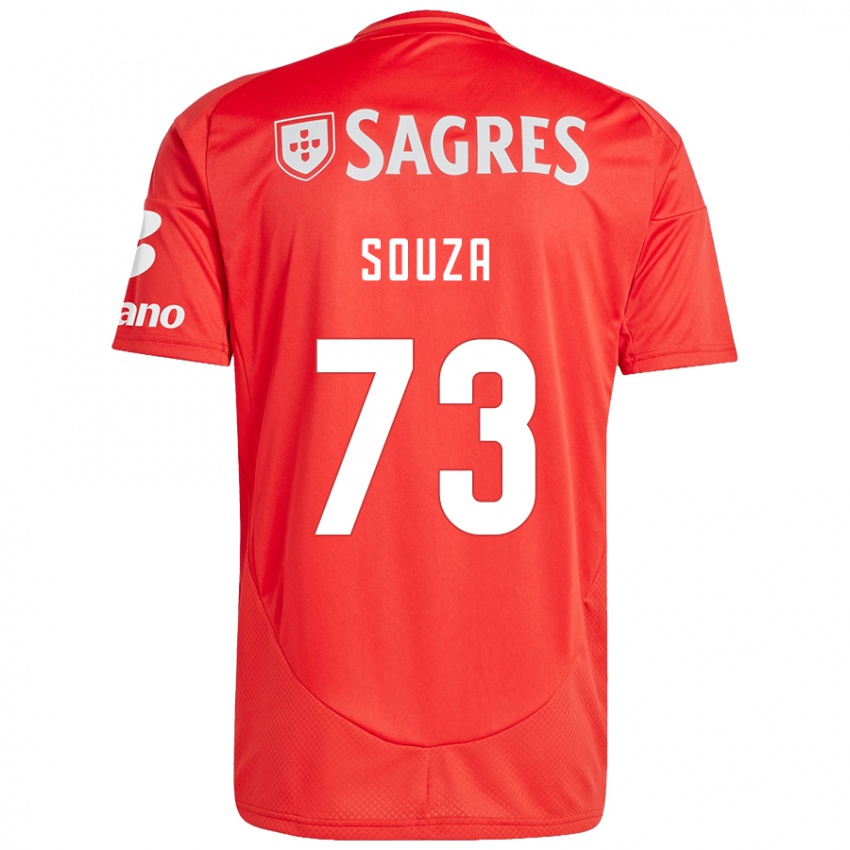 Homme Maillot Beni Souza #73 Rouge Blanc Tenues Domicile 2024/25 T-Shirt Suisse