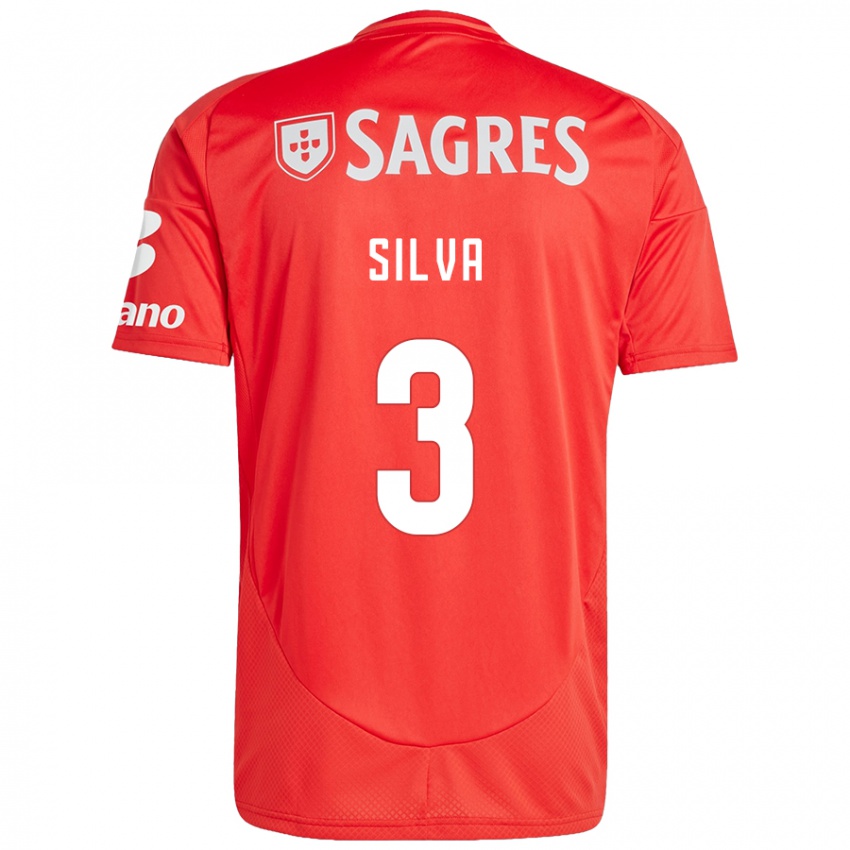 Homme Maillot Joana Silva #3 Rouge Blanc Tenues Domicile 2024/25 T-Shirt Suisse