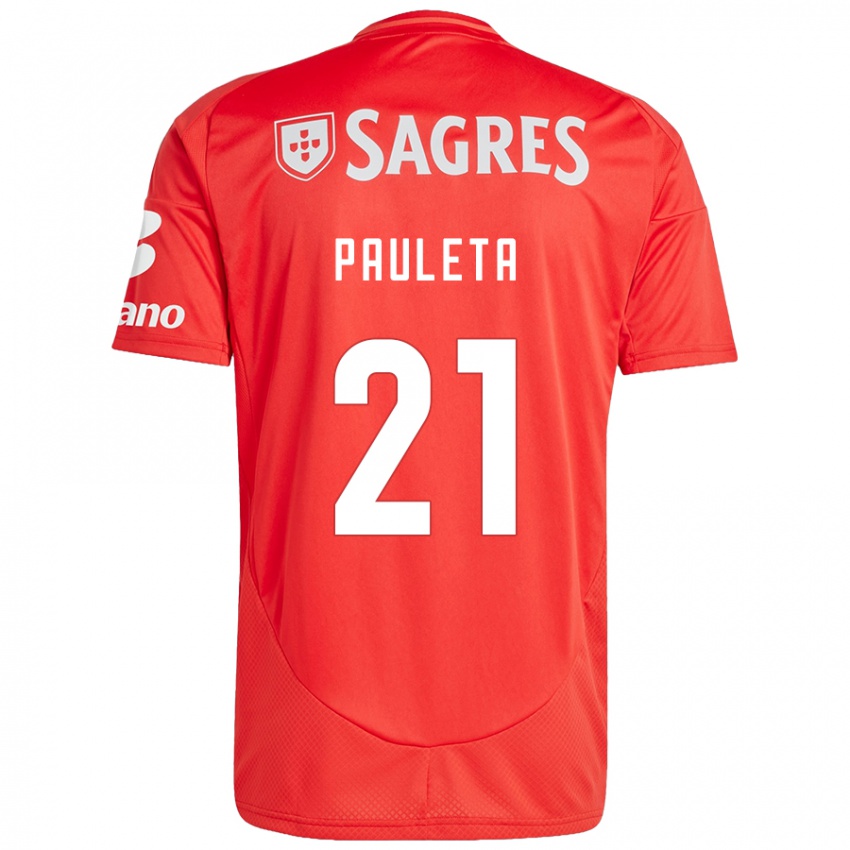 Homme Maillot Pauleta #21 Rouge Blanc Tenues Domicile 2024/25 T-Shirt Suisse