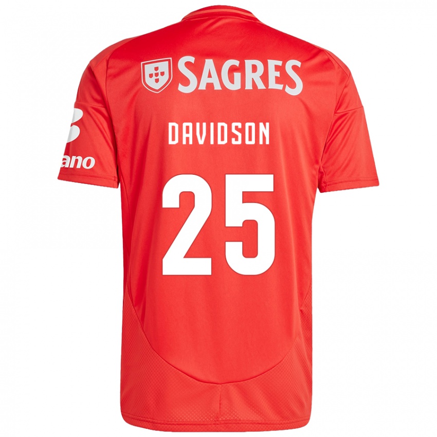 Homme Maillot Chandra Davidson #25 Rouge Blanc Tenues Domicile 2024/25 T-Shirt Suisse