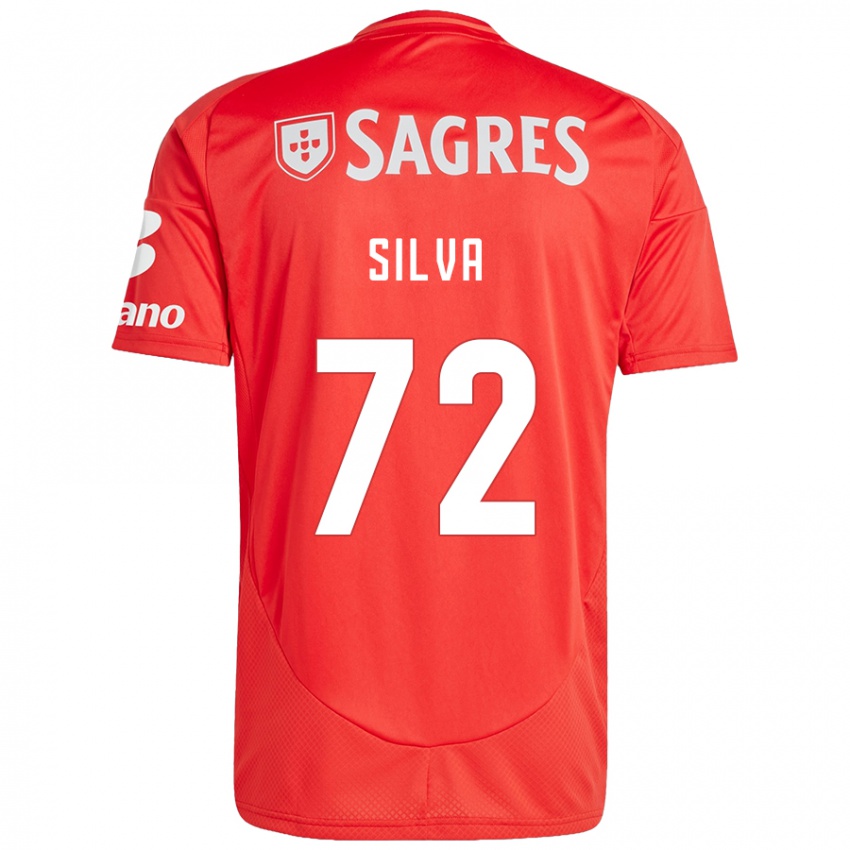 Homme Maillot Matilde Silva #72 Rouge Blanc Tenues Domicile 2024/25 T-Shirt Suisse