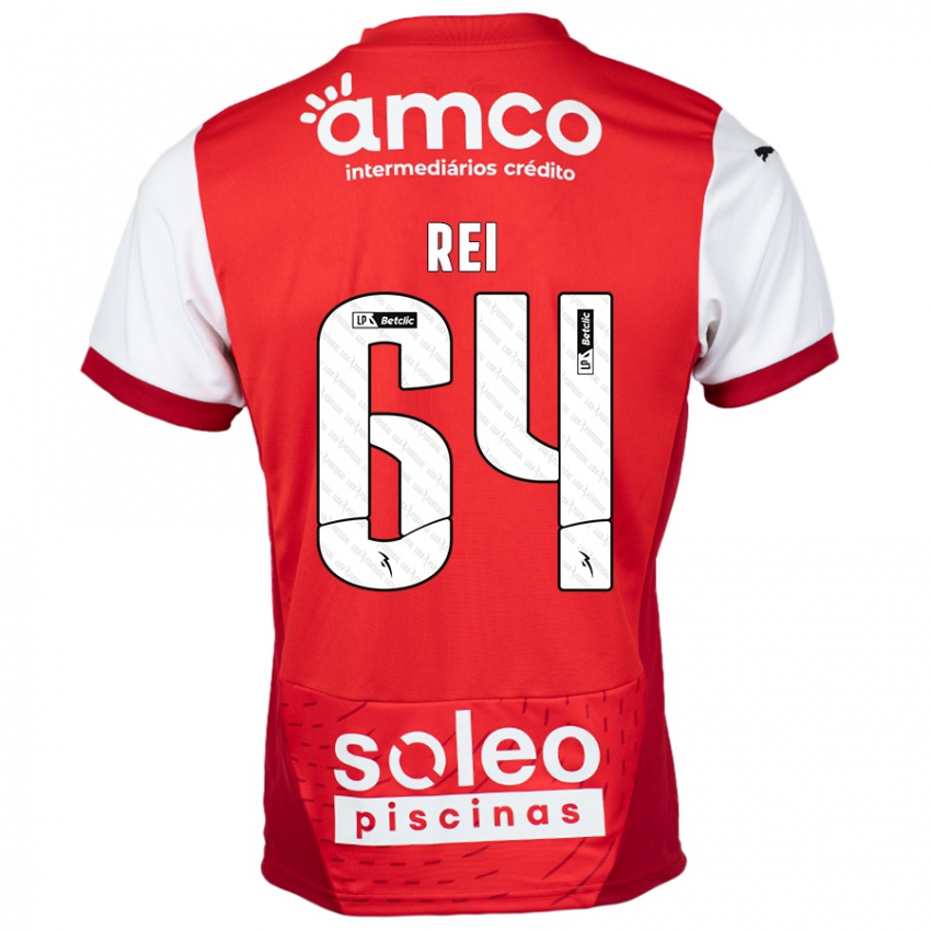 Herren Ricardo Rei #64 Rot Weiß Heimtrikot Trikot 2024/25 T-Shirt Schweiz