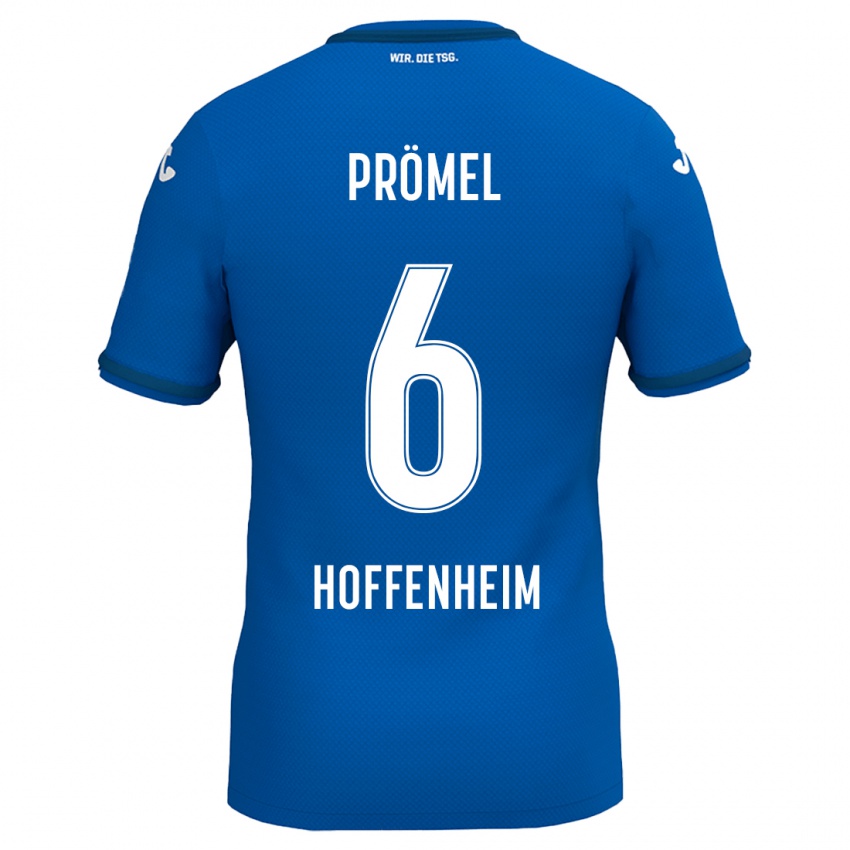 Herren Grischa Prömel #6 Königsblau Heimtrikot Trikot 2024/25 T-Shirt Schweiz