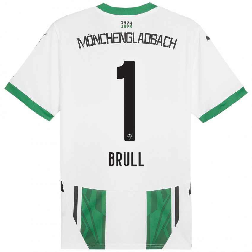 Herren Maximilian Brüll #1 Weiß Grün Heimtrikot Trikot 2024/25 T-Shirt Schweiz