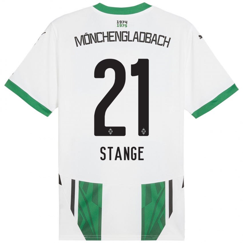 Herren Veit Stange #21 Weiß Grün Heimtrikot Trikot 2024/25 T-Shirt Schweiz