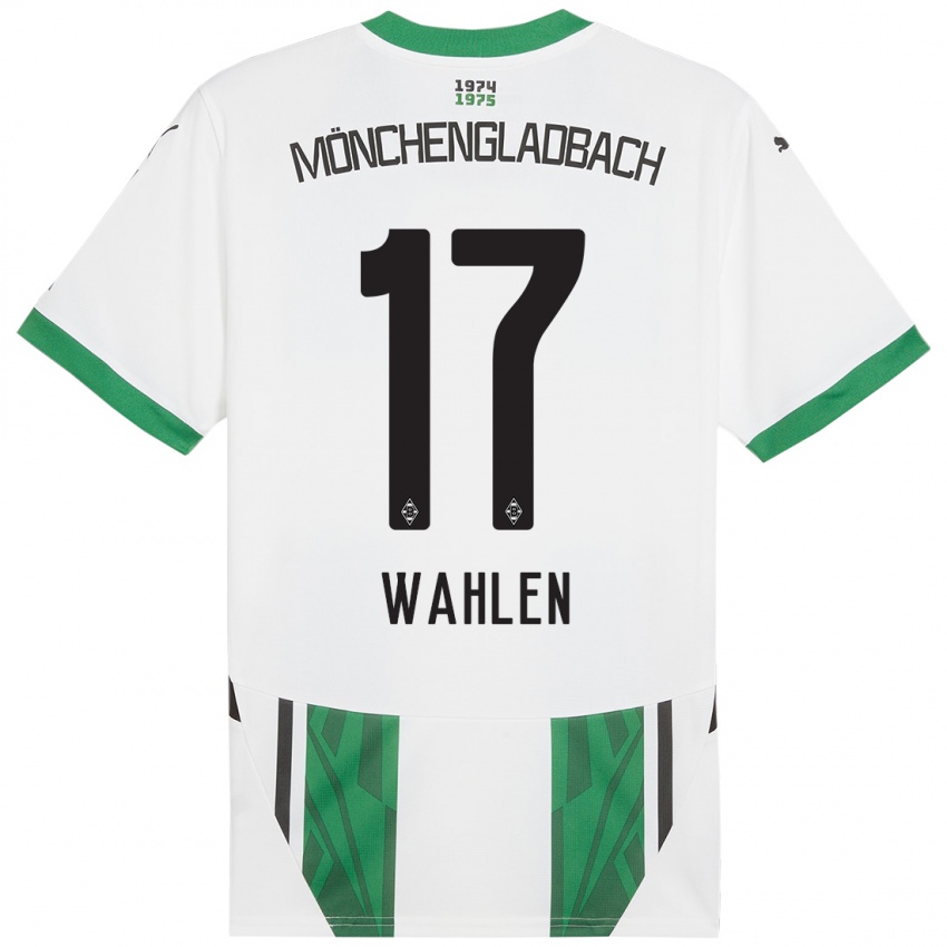 Homme Maillot Vanessa Wahlen #17 Blanc Vert Tenues Domicile 2024/25 T-Shirt Suisse