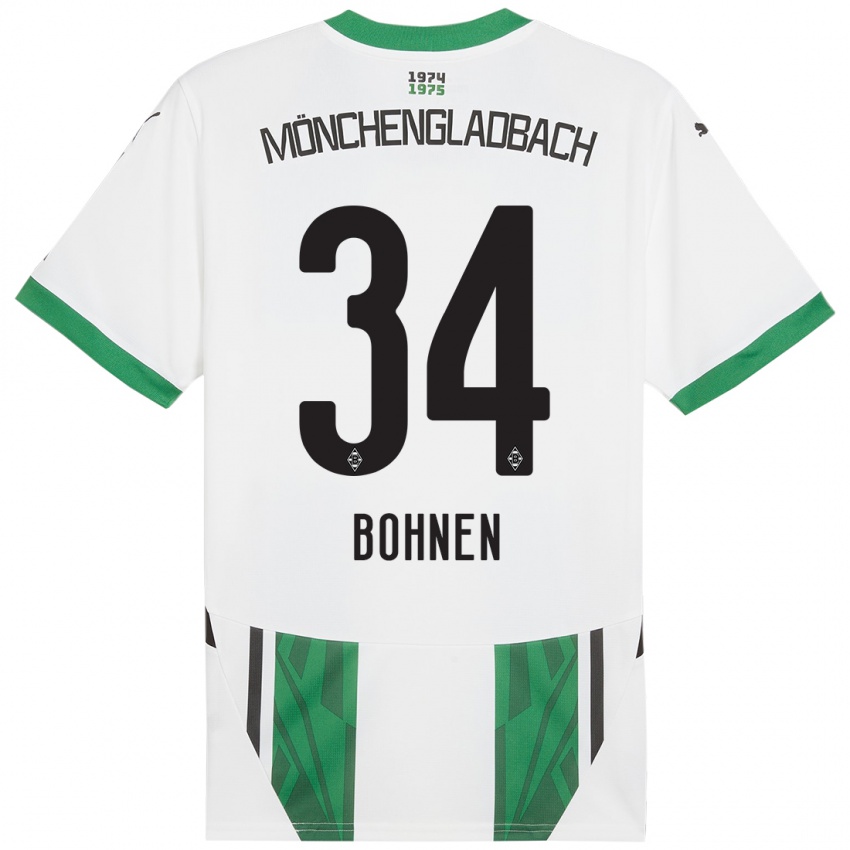 Herren Bohnen #34 Weiß Grün Heimtrikot Trikot 2024/25 T-Shirt Schweiz