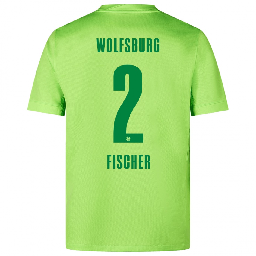 Herren Kilian Fischer #2 Fluoreszierendes Grün Heimtrikot Trikot 2024/25 T-Shirt Schweiz