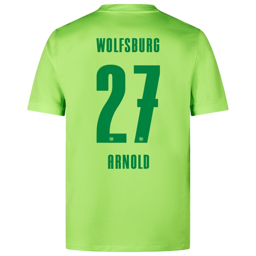 Herren Maximilian Arnold #27 Fluoreszierendes Grün Heimtrikot Trikot 2024/25 T-Shirt Schweiz