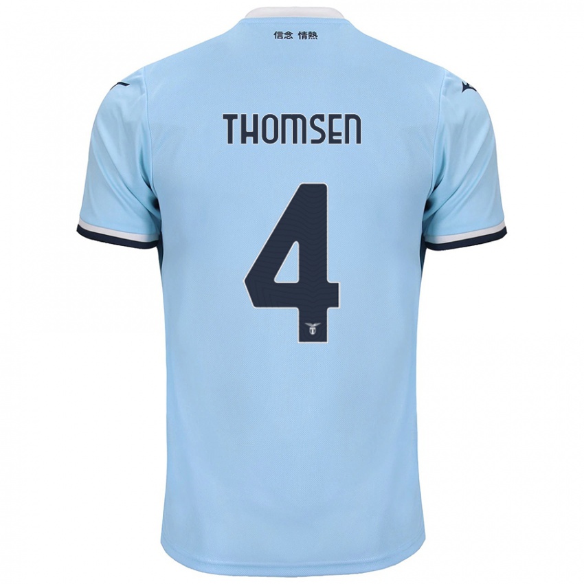 Herren Maria Møller Thomsen #4 Blau Heimtrikot Trikot 2024/25 T-Shirt Schweiz