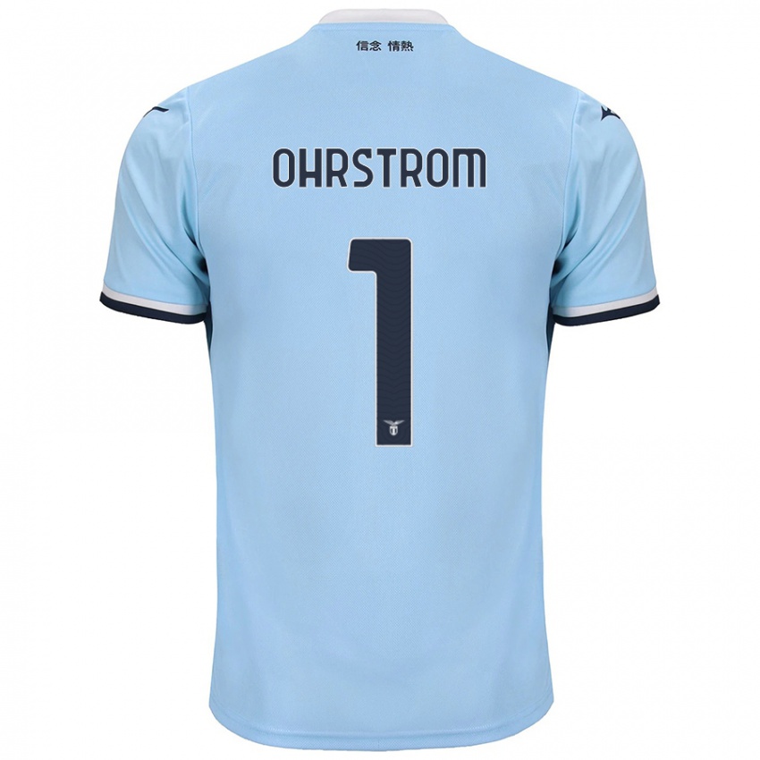 Herren Stephanie Ohrstrom #1 Blau Heimtrikot Trikot 2024/25 T-Shirt Schweiz