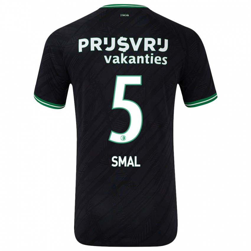 Herren Gijs Smal #5 Schwarz Grün Auswärtstrikot Trikot 2024/25 T-Shirt Schweiz