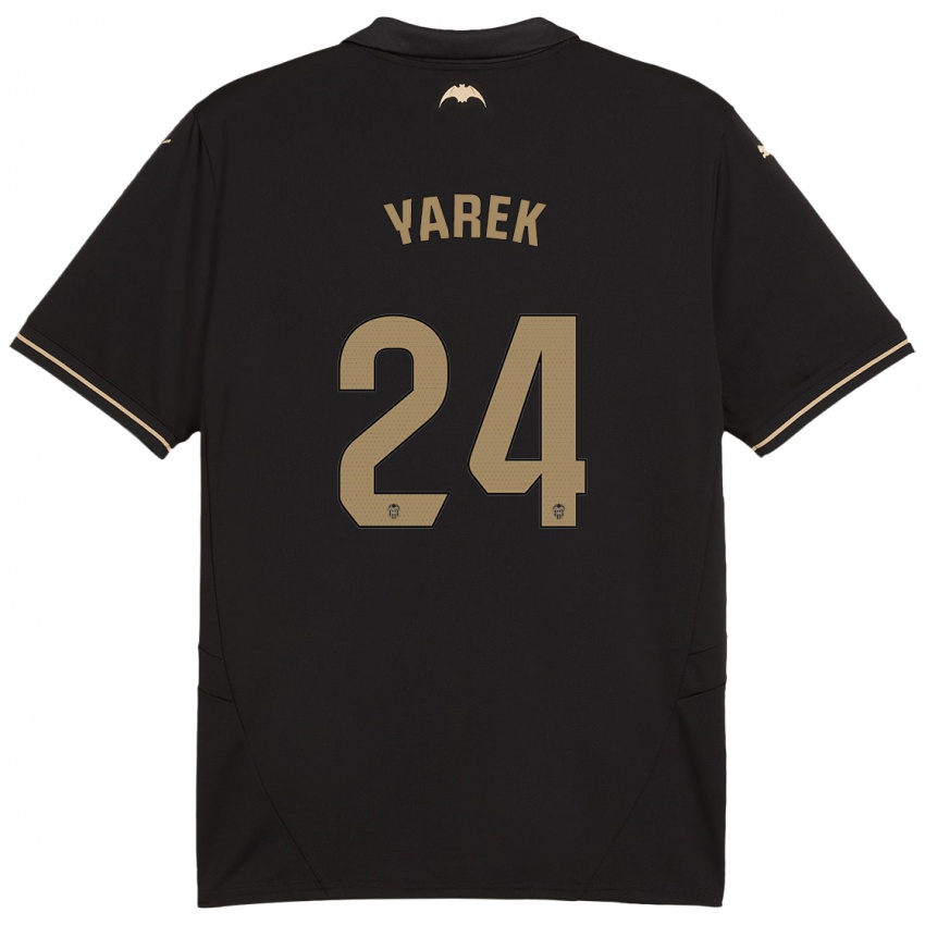 Homme Maillot Yarek Gasiorowski #24 Noir Tenues Extérieur 2024/25 T-Shirt Suisse