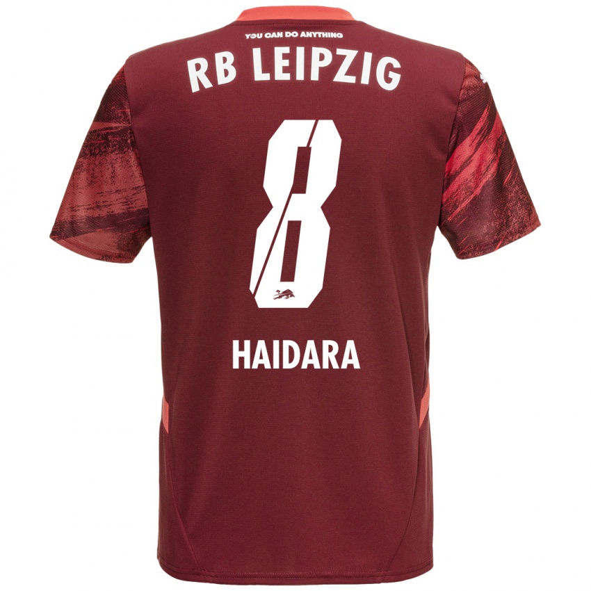 Homme Maillot Amadou Haidara #8 Bordeaux Tenues Extérieur 2024/25 T-Shirt Suisse