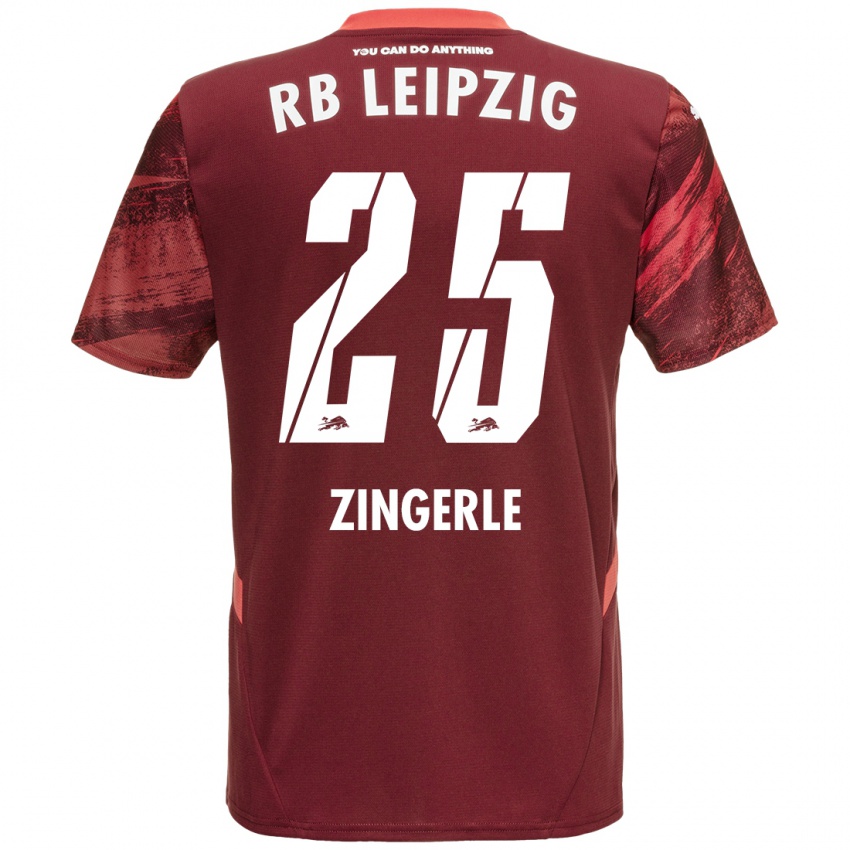 Homme Maillot Leopold Zingerle #25 Bordeaux Tenues Extérieur 2024/25 T-Shirt Suisse