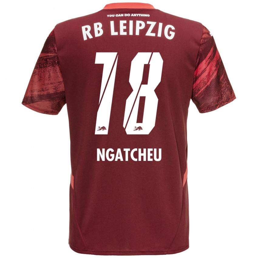 Herren Yohan Ngatcheu #18 Burgunderrot Auswärtstrikot Trikot 2024/25 T-Shirt Schweiz