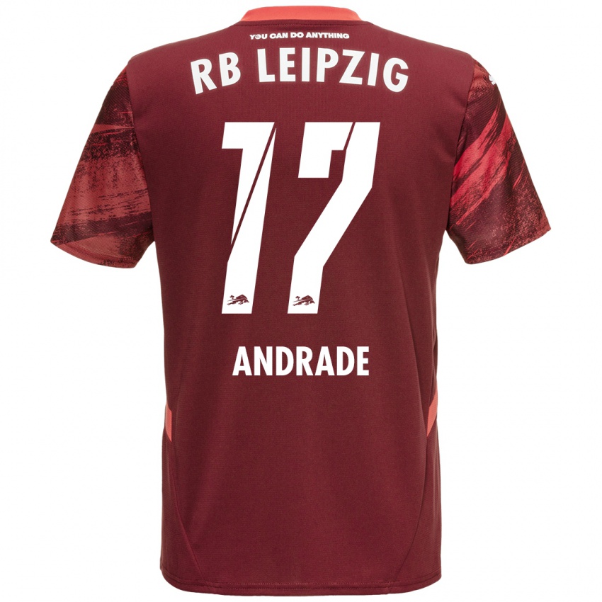 Herren Lydia Andrade #17 Burgunderrot Auswärtstrikot Trikot 2024/25 T-Shirt Schweiz