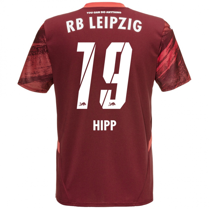 Herren Jenny Hipp #19 Burgunderrot Auswärtstrikot Trikot 2024/25 T-Shirt Schweiz