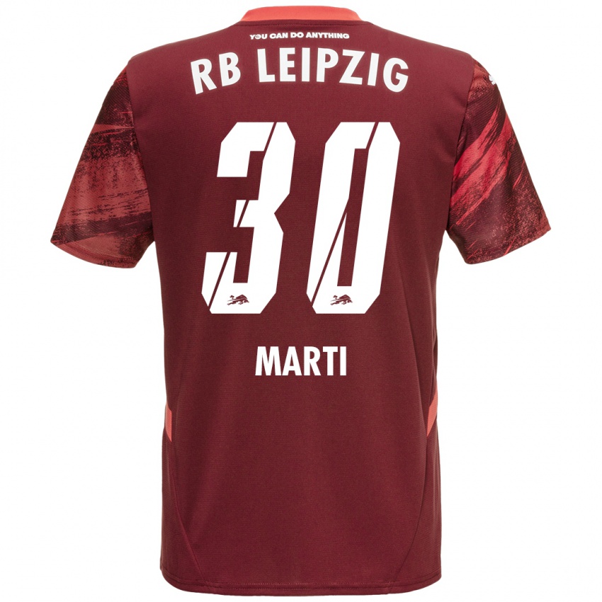 Herren Lara Marti #30 Burgunderrot Auswärtstrikot Trikot 2024/25 T-Shirt Schweiz