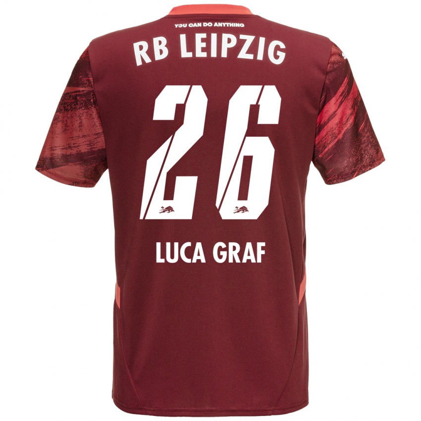 Homme Maillot Luca Marie Graf #26 Bordeaux Tenues Extérieur 2024/25 T-Shirt Suisse