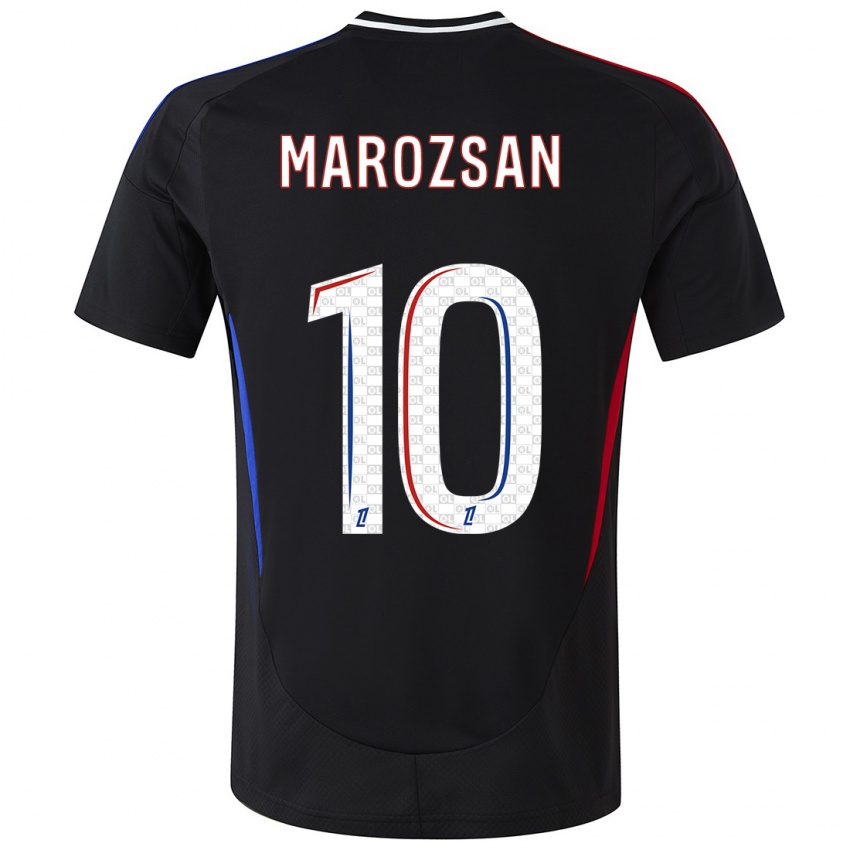 Herren Dzsenifer Marozsan #10 Schwarz Auswärtstrikot Trikot 2024/25 T-Shirt Schweiz