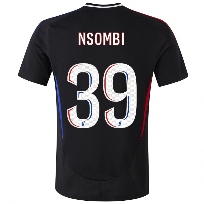 Herren Gael Nsombi #39 Schwarz Auswärtstrikot Trikot 2024/25 T-Shirt Schweiz