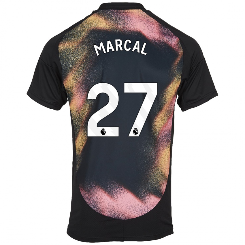 Homme Maillot Wanya Marçal #27 Noir Blanc Tenues Extérieur 2024/25 T-Shirt Suisse