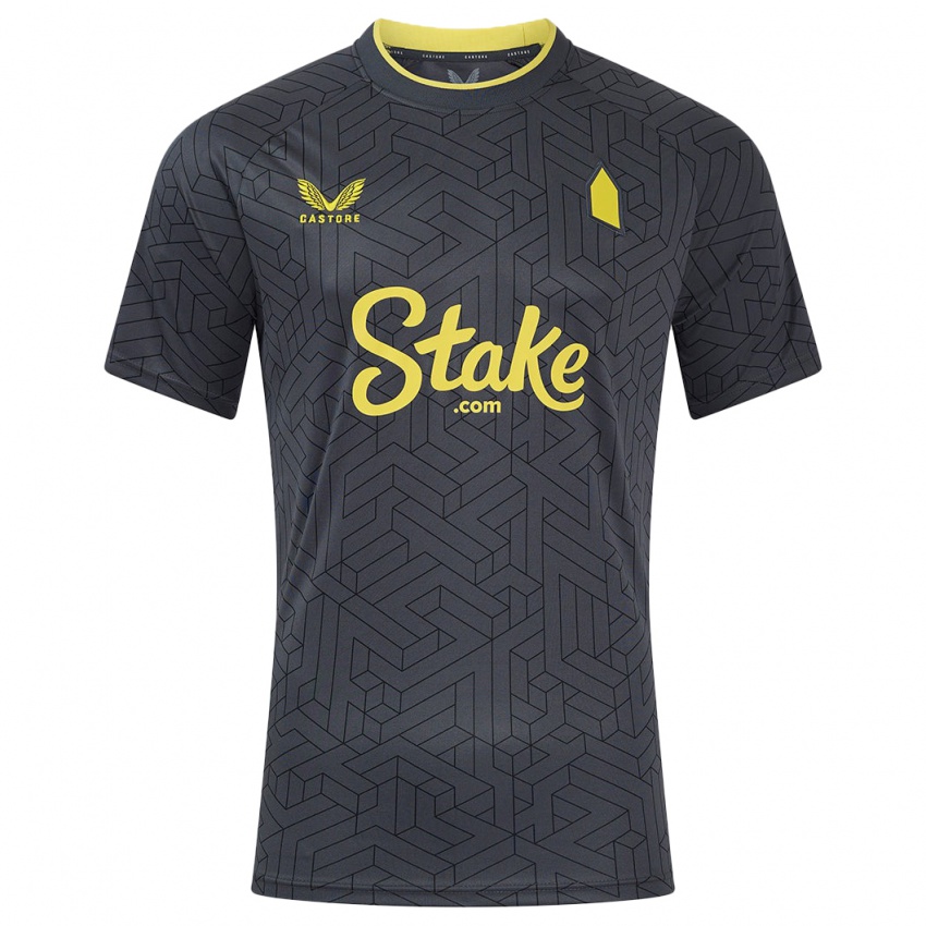 Homme Maillot Jak Stewart #0 Noir Jaune Tenues Extérieur 2024/25 T-Shirt Suisse