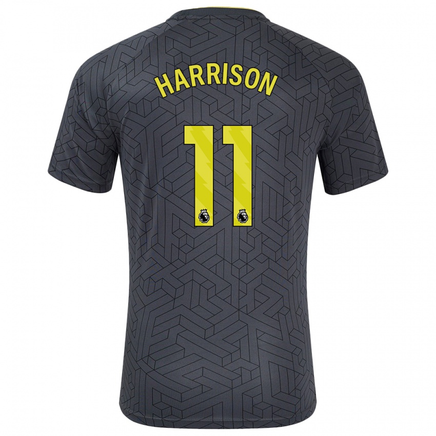 Homme Maillot Jack Harrison #11 Noir Jaune Tenues Extérieur 2024/25 T-Shirt Suisse