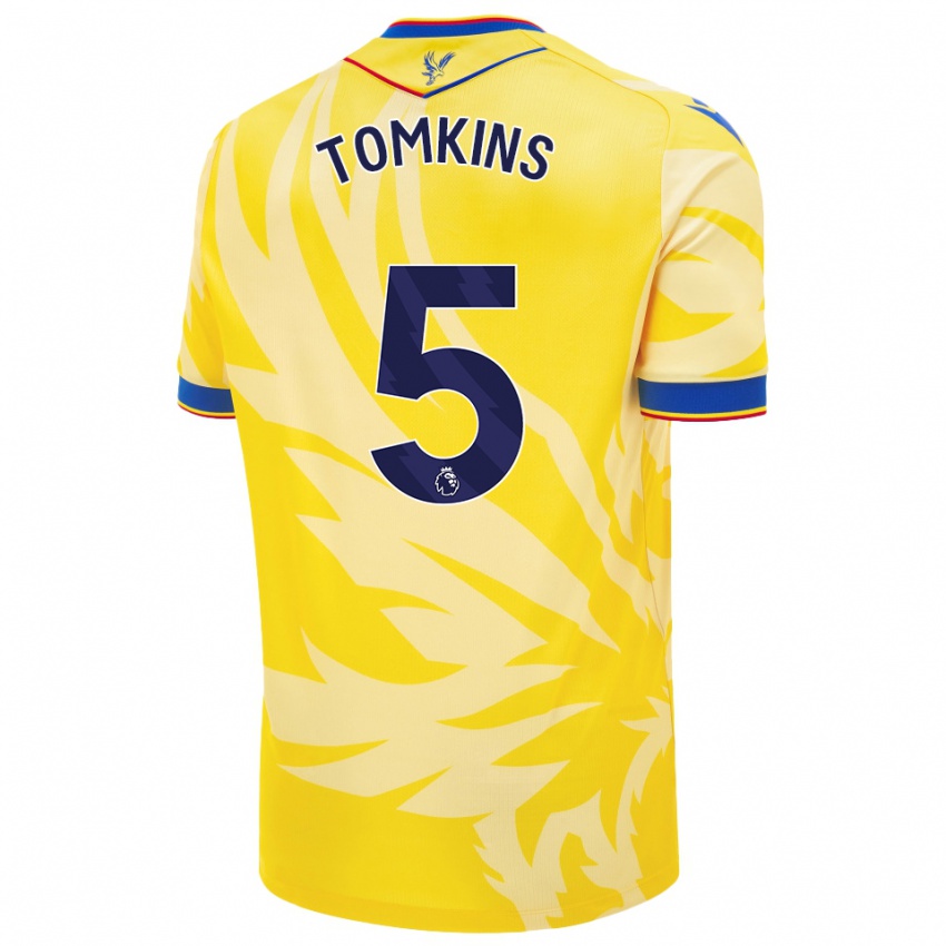 Herren James Tomkins #5 Gelb Auswärtstrikot Trikot 2024/25 T-Shirt Schweiz