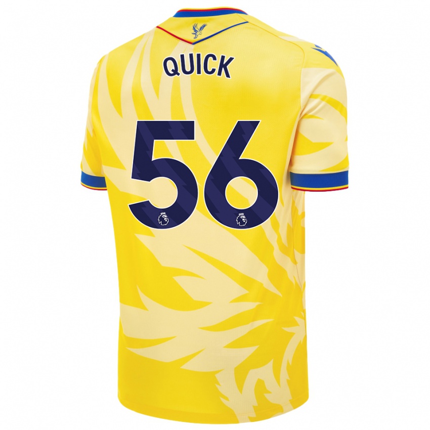 Homme Maillot Daniel Quick #56 Jaune Tenues Extérieur 2024/25 T-Shirt Suisse