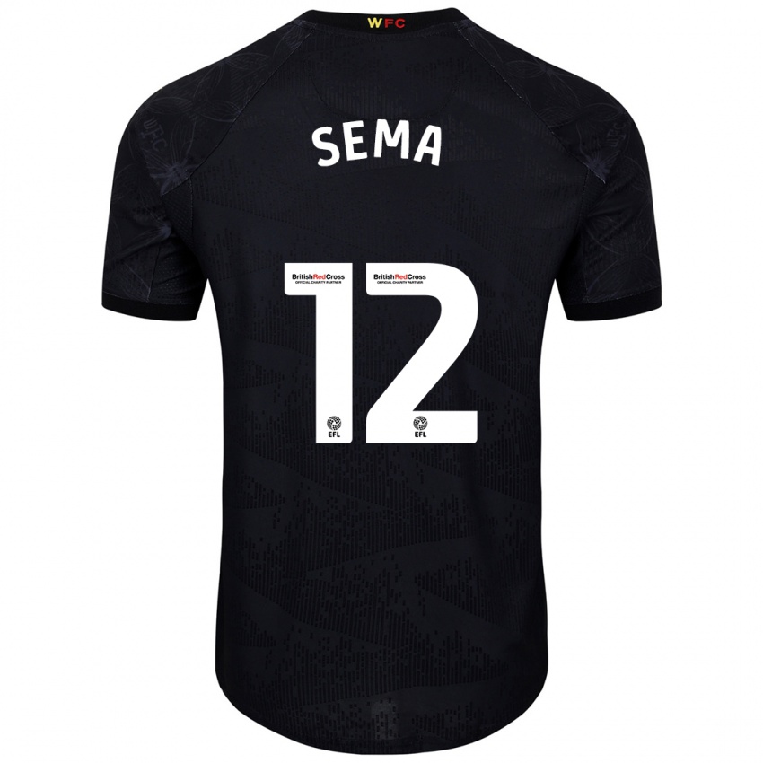 Herren Ken Sema #12 Schwarz Weiß Auswärtstrikot Trikot 2024/25 T-Shirt Schweiz