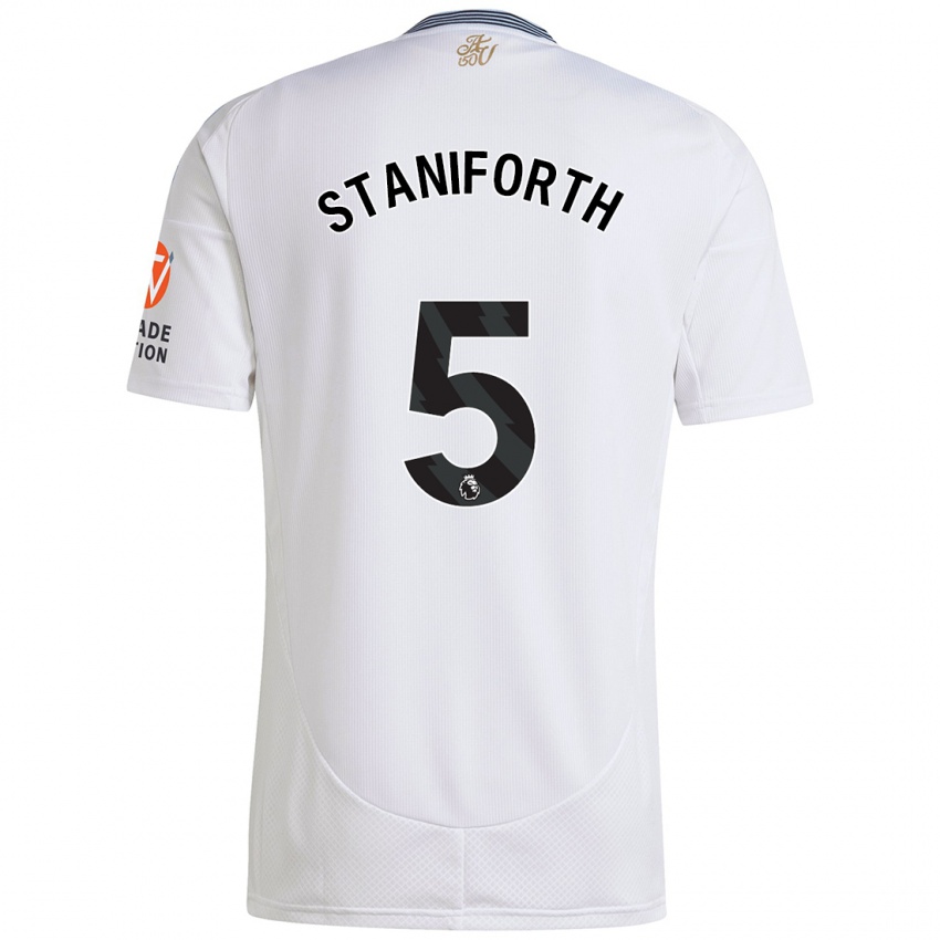 Herren Lucy Staniforth #5 Weiß Auswärtstrikot Trikot 2024/25 T-Shirt Schweiz