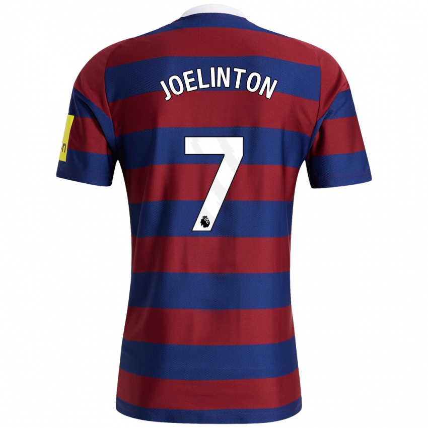 Homme Maillot Joelinton #7 Bordeaux Bleu Marine Tenues Extérieur 2024/25 T-Shirt Suisse