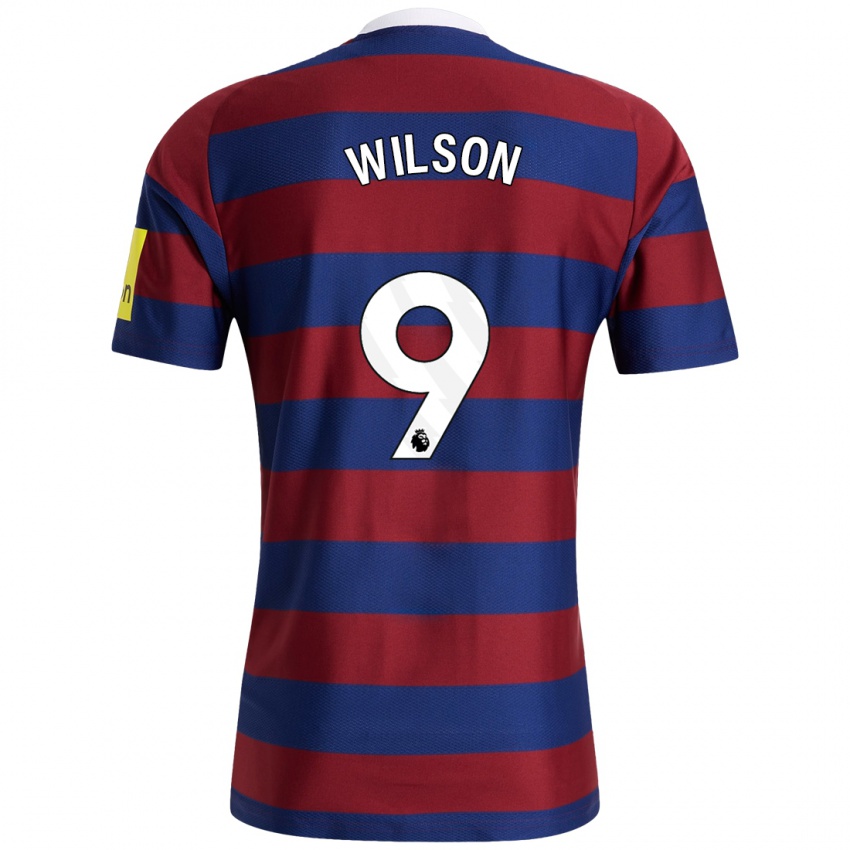 Homme Maillot Callum Wilson #9 Bordeaux Bleu Marine Tenues Extérieur 2024/25 T-Shirt Suisse